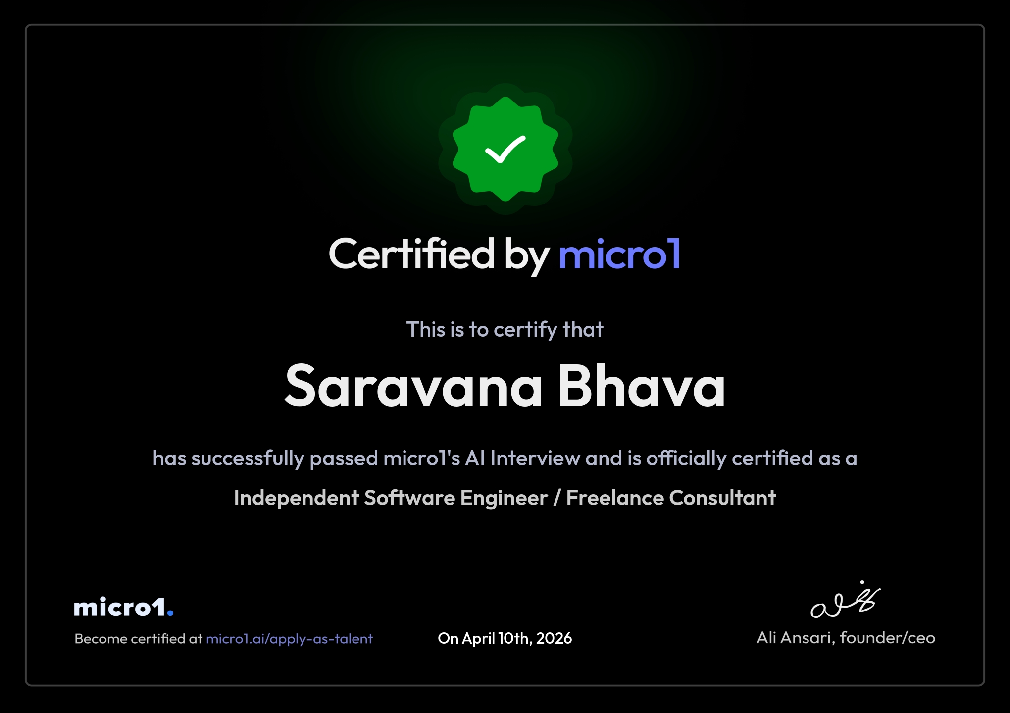 Saravana Bhava - Senior Software Engineer | Full-Stack Architect ...