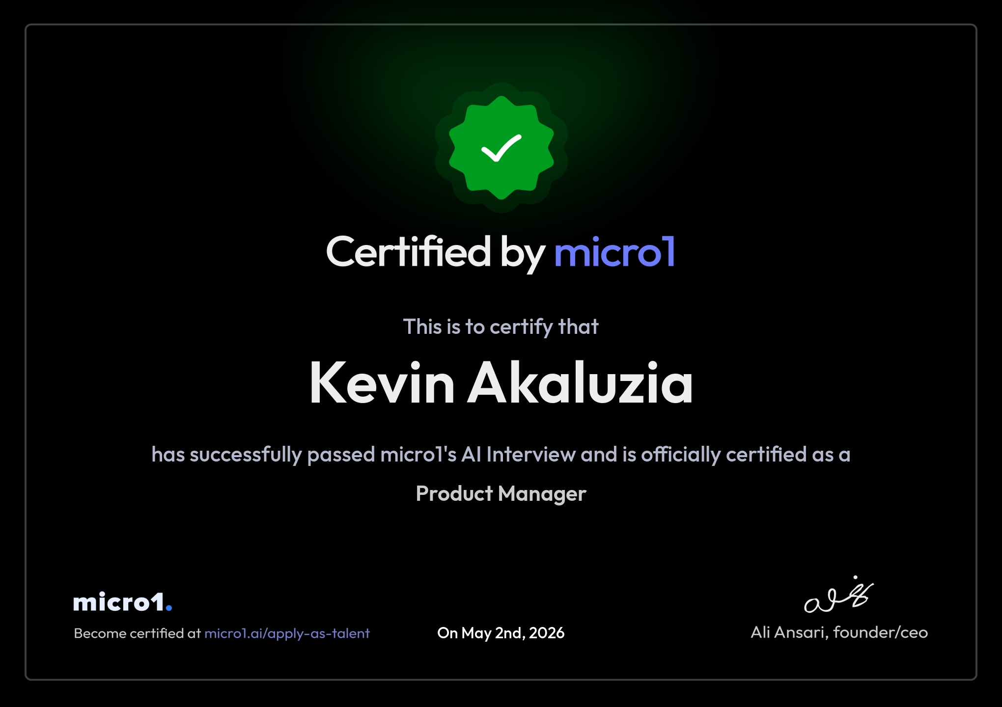 Kevin Akaluzia - Software Product Manager | Project Manager | Mckinsey ...