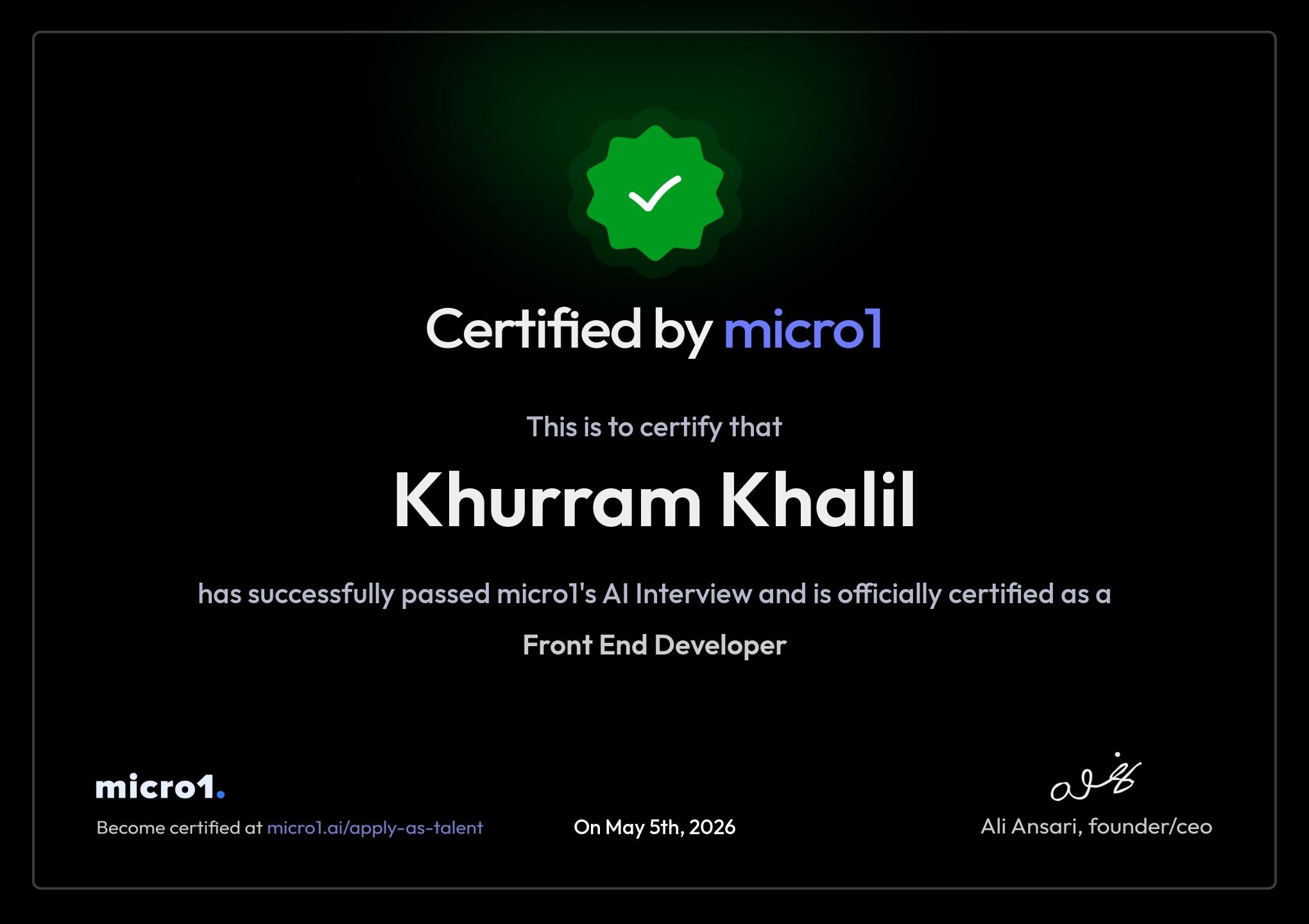 Khurram Khalil - AI-Powered Full Stack Developer | AI Frontend Engineer ...