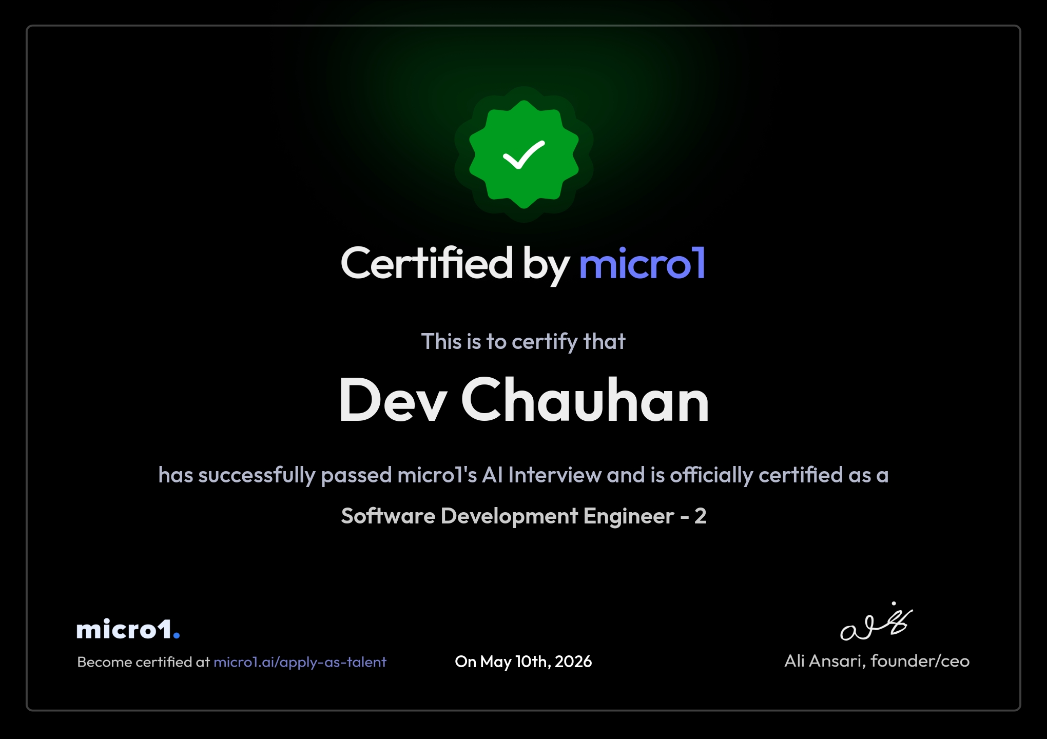 Dev Chauhan - Senior Frontend Engineer | Building AI-powered SaaS for ...